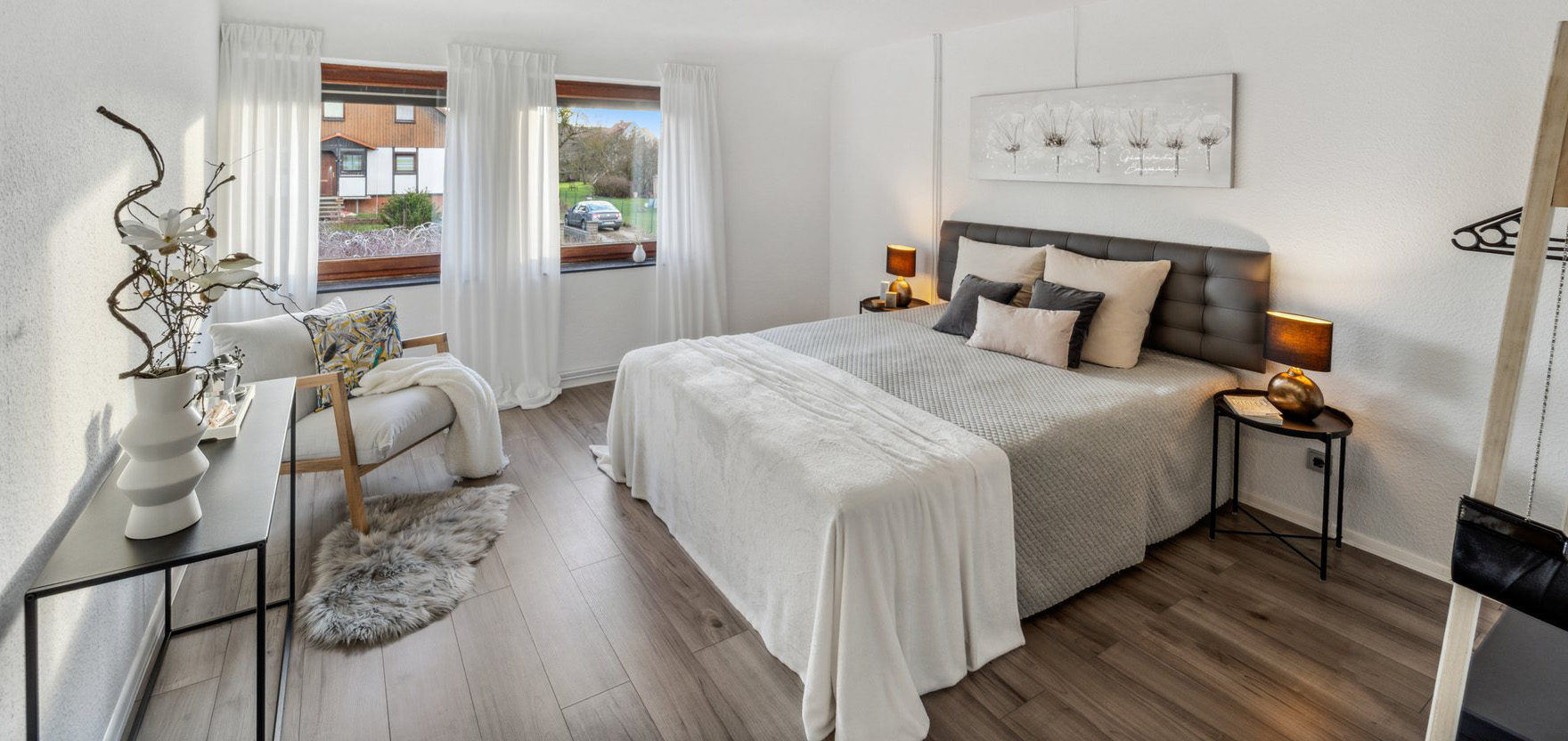Home Staging im Schlafzimmer